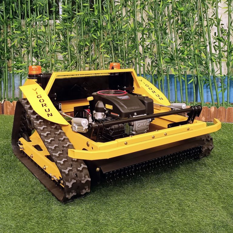 wireless radio control tracked field weeds lawnmower China manufacturer factory