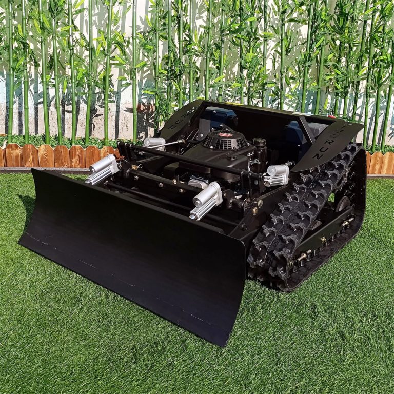 RC rubber track weed reaper for landscaping use