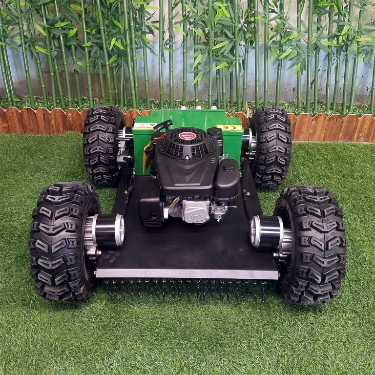 radio controlled rubber track grass cutting machine for greening